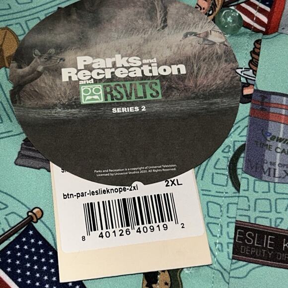 Mens Parks and Recreation RSVLTD Leslie Knope Shirt Size 2XL - Picture 10 of 10